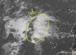 Riesgo de un huracán al suroeste de Canarias